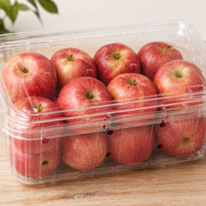 Plastic Apple, Peach & Pear Containers